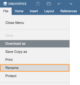 Renaming File